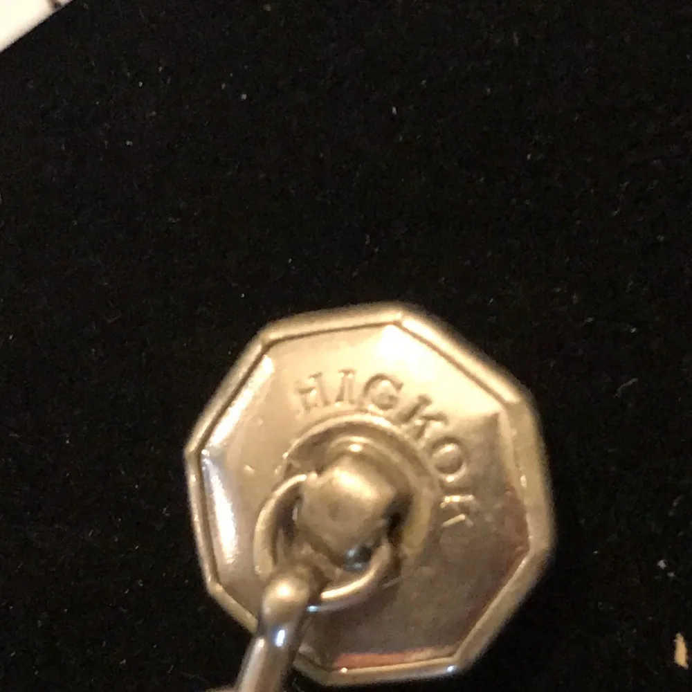 3/$15 ⭐️ Two pair vintage cuff links Hickok and swank silver tone cufflinks (x)